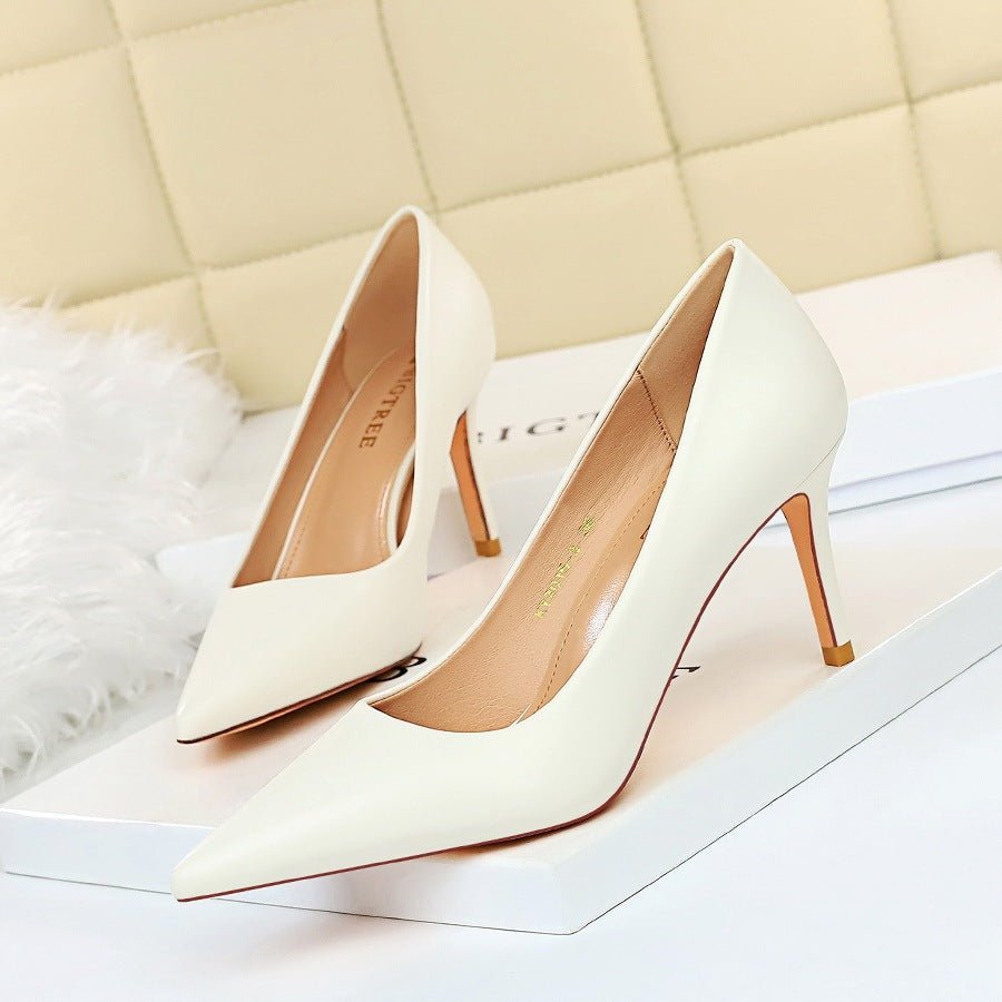 Shallow pointed high heels - Elite styles