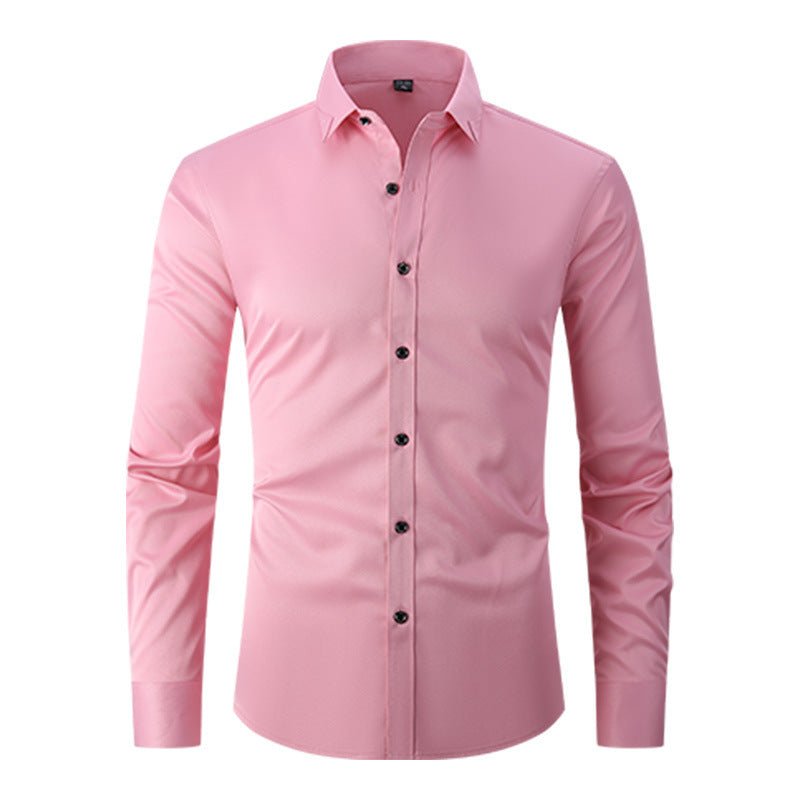Spring Solid Color Shirt Men - Elite styles