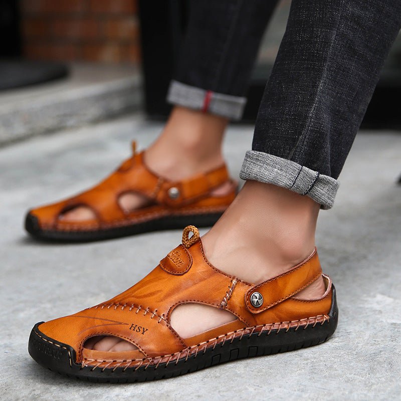 Summer Baotou Sandals Men Tide Soft Bottom Men Sandals And Slippers Casual All Match Outdoor Beach Shoes - Elite styles