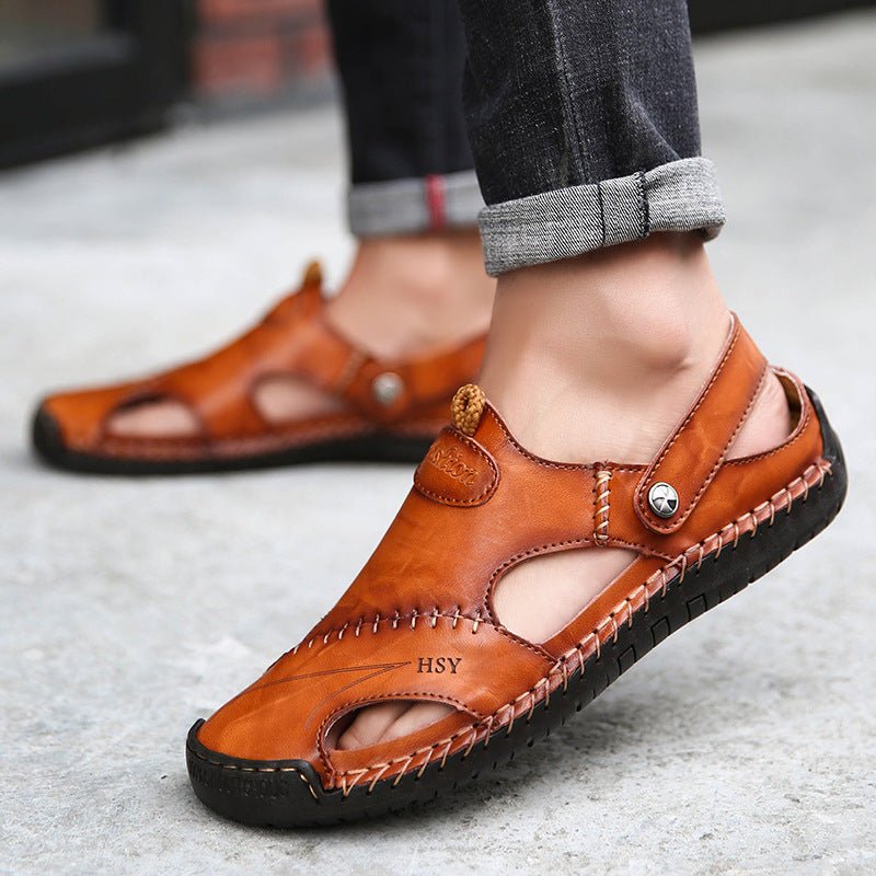 Summer Baotou Sandals Men Tide Soft Bottom Men Sandals And Slippers Casual All Match Outdoor Beach Shoes - Elite styles