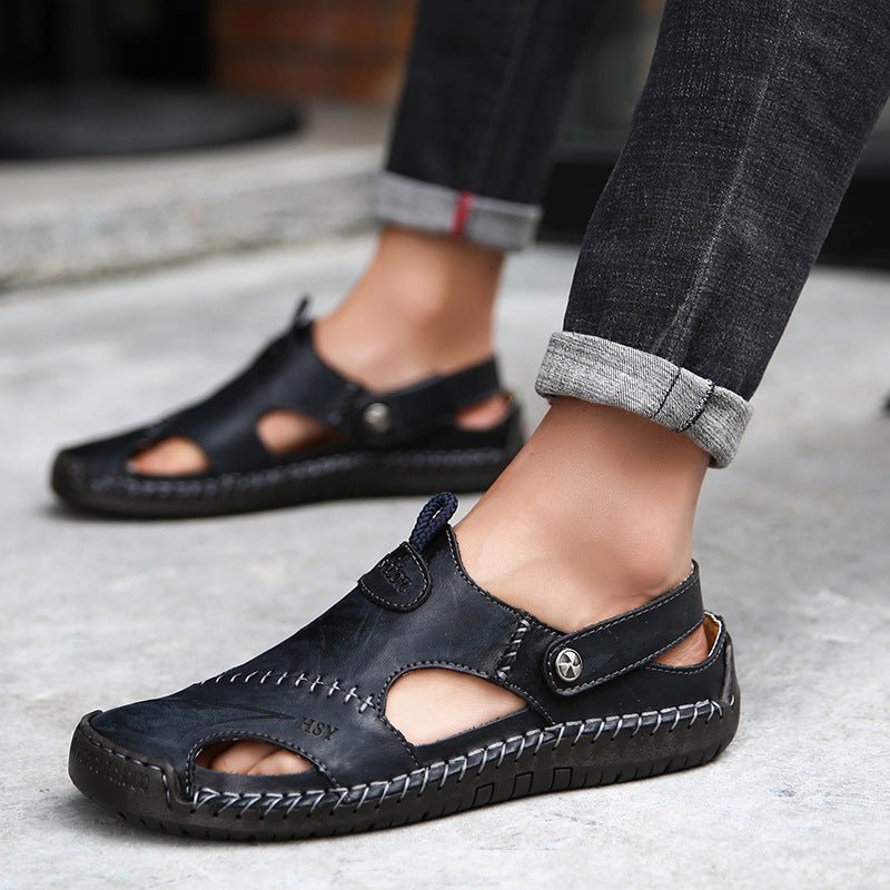 Summer Baotou Sandals Men Tide Soft Bottom Men Sandals And Slippers Casual All Match Outdoor Beach Shoes - Elite styles