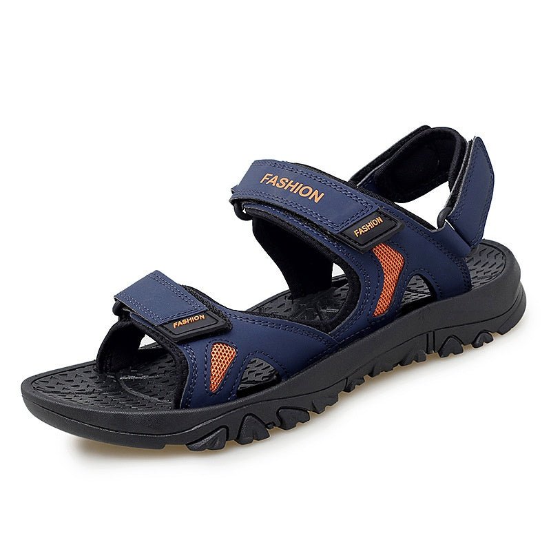 Velcro Sandals Men Summer Breathable Beach Shoes - Elite styles