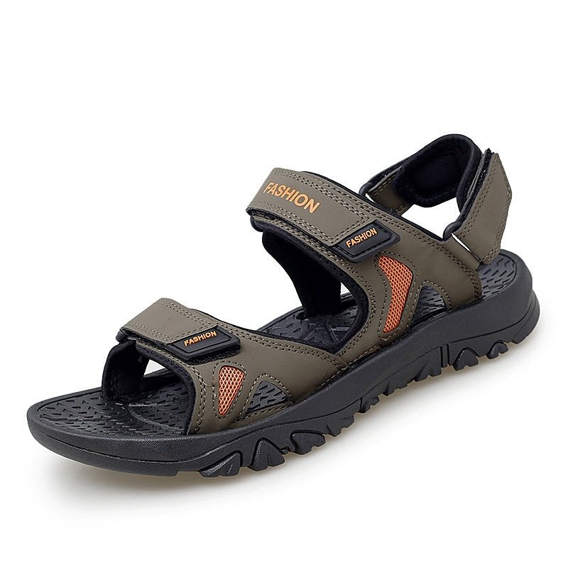Velcro Sandals Men Summer Breathable Beach Shoes - Elite styles