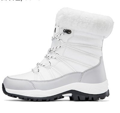 Winter Fleece - lined Thicker Non - slip Cotton - padded Shoes Outdoor Middle Boots for WOMEN'S - Elite styles